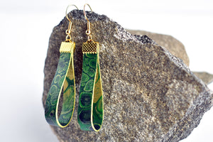 Photosynthesis Canvas Drop Earrings (Surgical Steel)