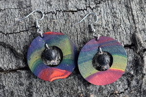 Nebula Canvas Diffuser Drop Earrings (Surgical Steel)